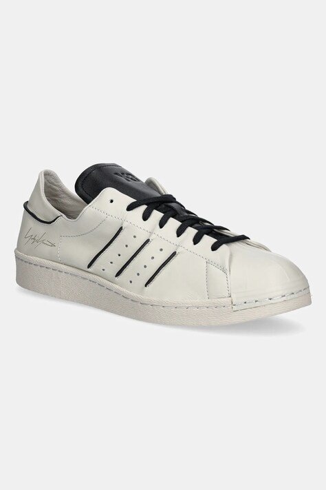 Кожени маратонки Y-3 Superstar в бежово JS0576