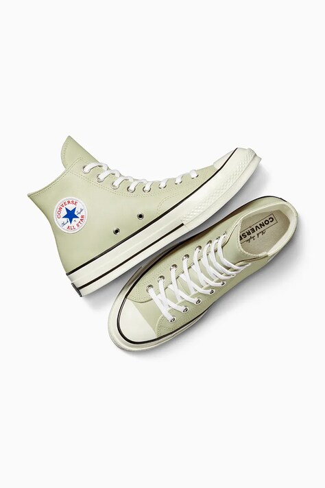 Шкіряні кеди Converse Chuck 70 — SS25-OBU0BH, зелений — фото 7