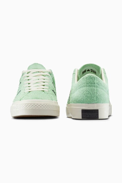 Замшеві кеди Converse One Star Academy Pro — SS25-OBU0BI, зелений — фото 3