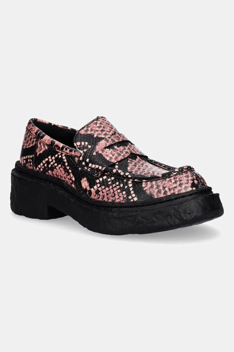 CAMPERLAB mocasini de piele Vamonos culoarea roz, cu platforma, A500023-008