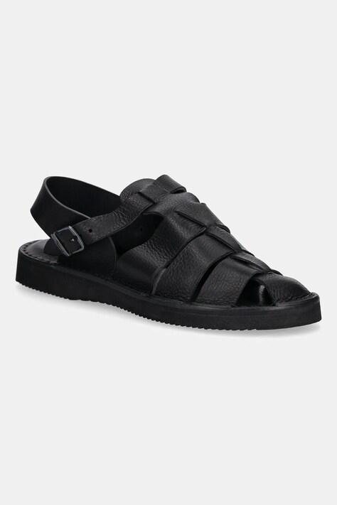Fracap leather sandals Sandals black color D034