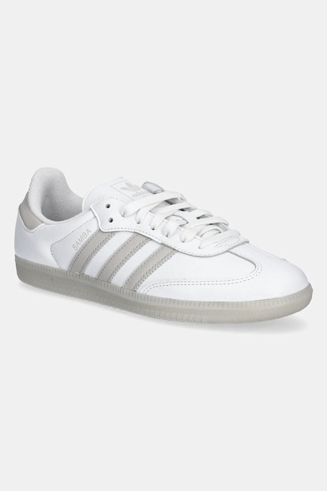 adidas Originals sneakers din piele Samba OG culoarea alb, JI3206