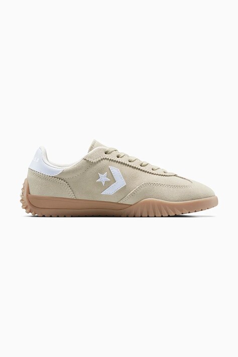 Converse sneakers din piele întoarsă Run Star Trainer culoarea verde, A15087C