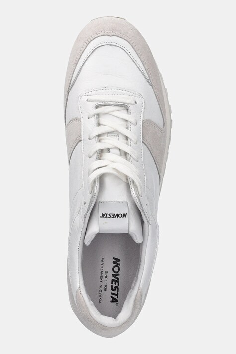 Шкіряні кросівки Novesta Marathon Leather — SS25-OBU0NY, білий — фото 4