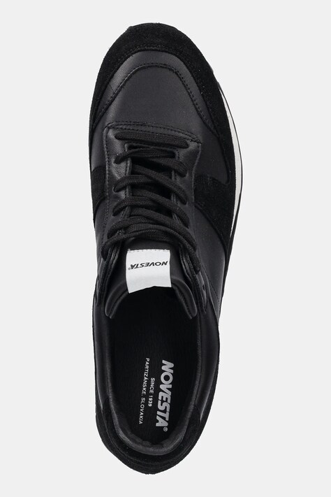 Шкіряні кросівки Novesta Marathon Leather — SS25-OBU0NZ, чорний — фото 4