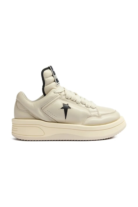 Шкіряні кросівки Rick Owens DRKSHDW x Converse TURBOWPN OX колір сірий DC01EX062.A12R0