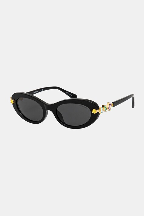 Swarovski ochelari de soare GEMA femei, culoarea negru, 5724507