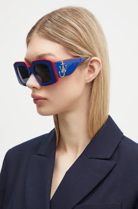 JW Anderson okulary przeciwsłoneczne Jwa01 Bumper damskie kolor niebieski EW0001.FA0426.807