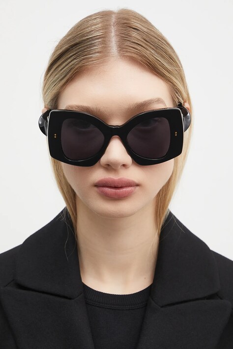 JW Anderson ochelari de soare Jwa04 Twister culoarea negru, EW0010.FA0426.999