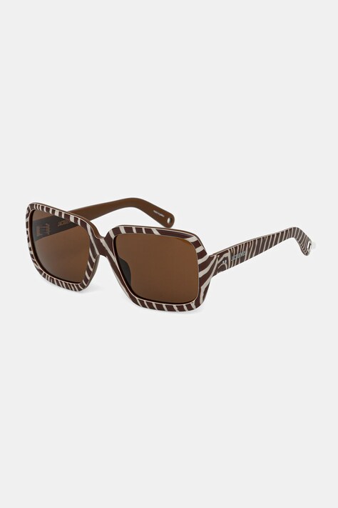 Jacquemus okulary przeciwsłoneczne CABANA damskie kolor brązowy JAC86C4SUN