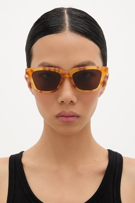 Сонцезахисні окуляри Jacquemus CARRE — SS25-OKD05N, коричневий — фото 6