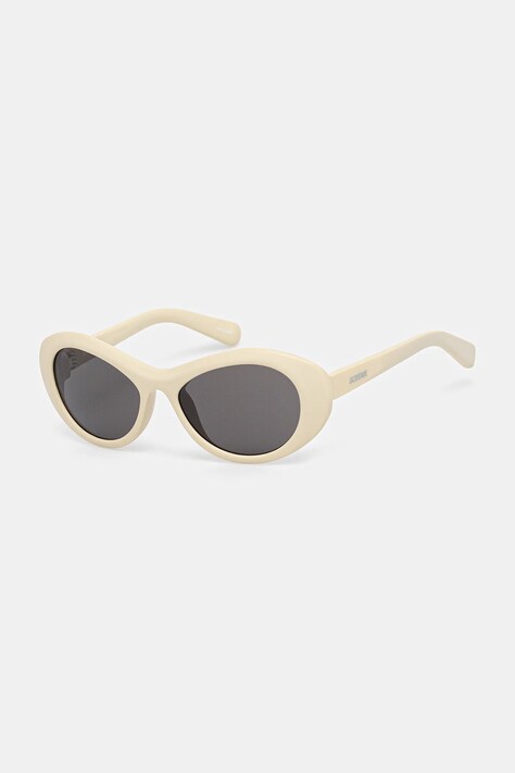 Jacquemus okulary przeciwsłoneczne ROND damskie kolor beżowy JAC107C2SUN
