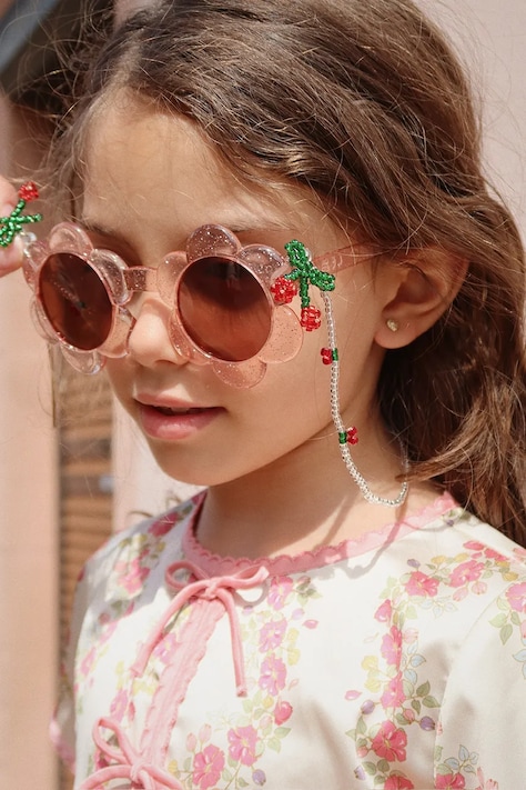 Детские солнцезащитные очки Konges Sløjd SUNGLASSES JUNIOR FLOWER цвет розовый KS102799