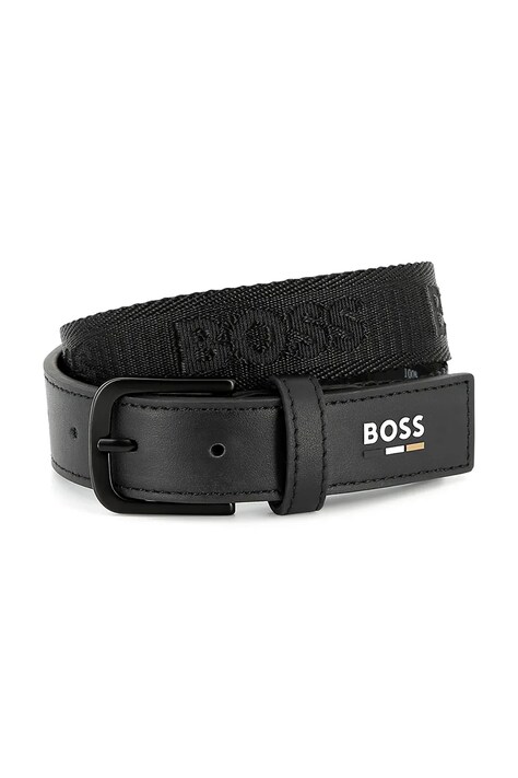 Detský opasok BOSS čierna farba, J51740