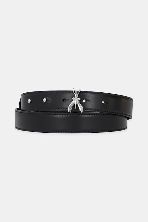 Patrizia Pepe curea de piele femei, culoarea negru, 8W0052 L048