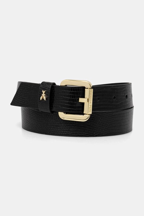 Patrizia Pepe curea de piele femei, culoarea negru, 8W8684 L137