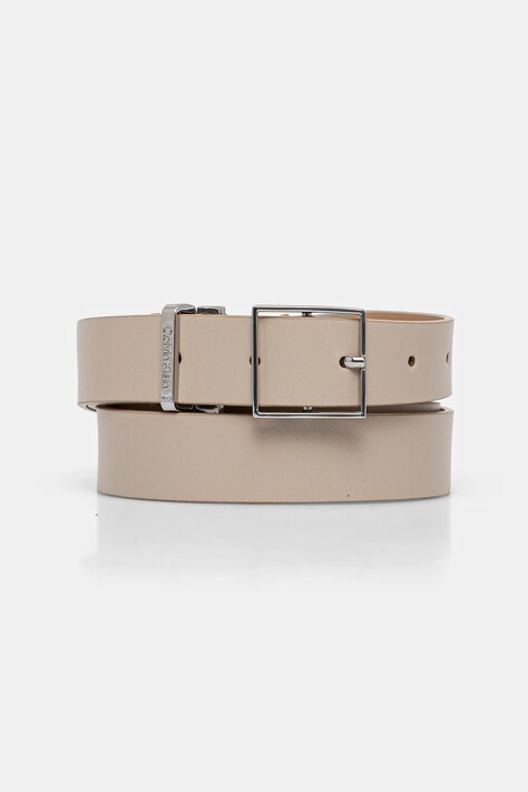 Kožni remen Calvin Klein za žene, boja: bež, K60K612866
