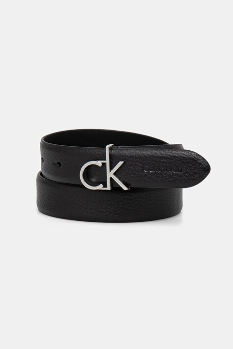 Calvin Klein curea de piele femei, culoarea negru, K60K613073