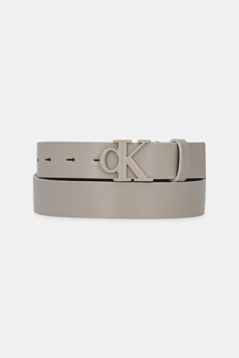 Calvin Klein Jeans curea de piele femei, culoarea bej, K60K613125