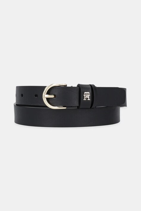 Tommy Hilfiger curea de piele culoarea bej, AW0AW16836