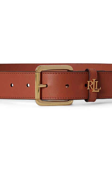 Lauren Ralph Lauren ремінь жіночий шкіряний — SS25-PAD01J, коричневий — фото 2