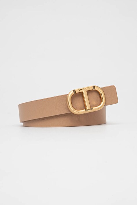 Twinset curea femei, culoarea bej, 251TA4381