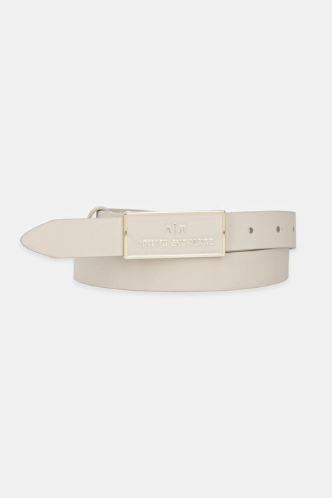 Кожаный ремень Armani Exchange цвет бежевый XW000967 AF13853