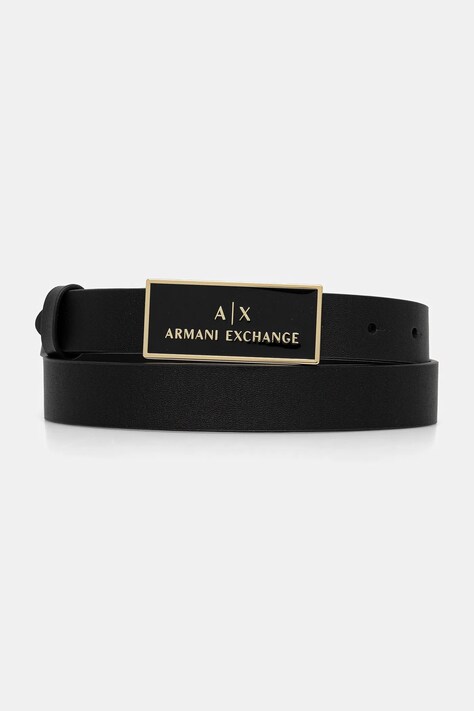 Шкіряний ремінь Armani Exchange колір чорний XW000967 AF13853