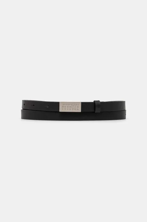 MM6 Maison Margiela leather belt women’s black color SA5TP0011