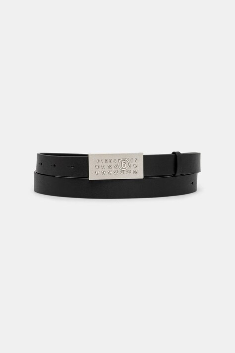 MM6 Maison Margiela leather belt women’s black color SA6TP0010