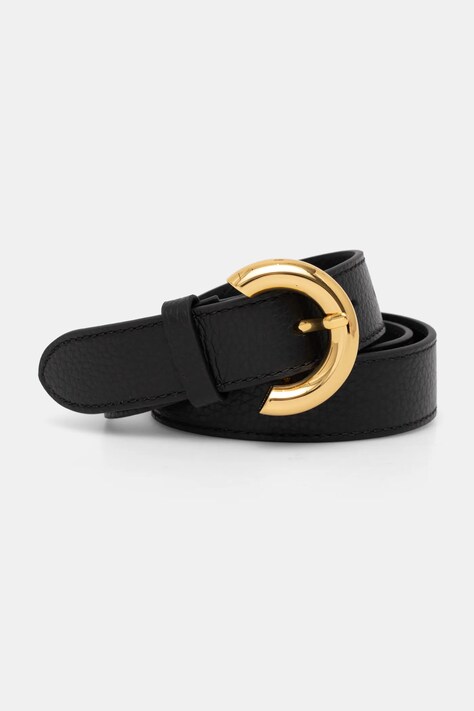 Coccinelle curea de piele femei, culoarea negru, E3 S4A 11 06 01