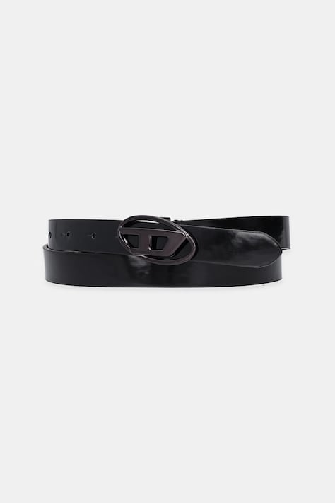 Pásek Diesel OVAL D LOGO B-1DR 20 belt dámský, černá barva, X09727.P1660