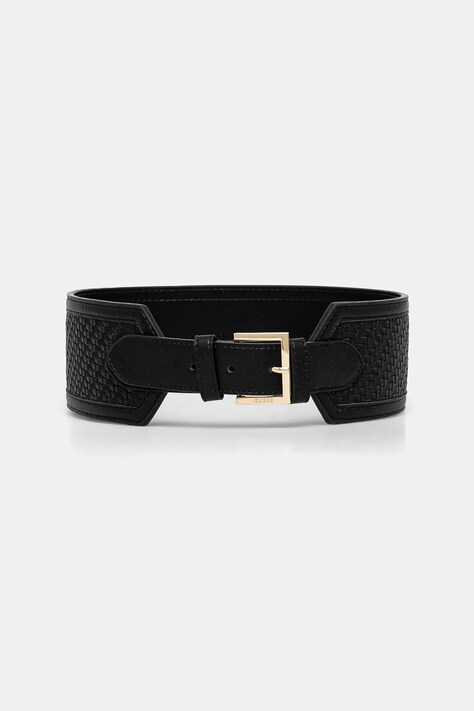 Pásek Guess FRANCY dámský, černá barva, BW9210 P5180