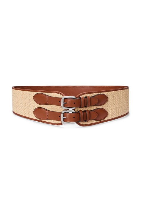 Opasok Lauren Ralph Lauren béžová farba, 412961650