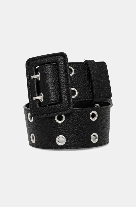 United Colors of Benetton curea femei, culoarea negru, 6QE6DL016