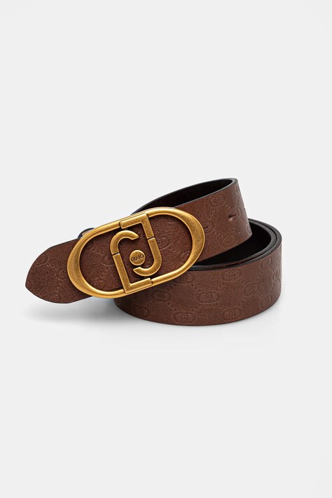 Liu Jo curea de piele femei, culoarea maro, AA5227 P0004