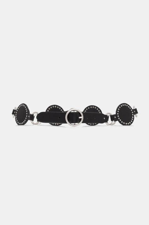 Desigual curea de piele NOVA femei, culoarea negru, 25SARL35