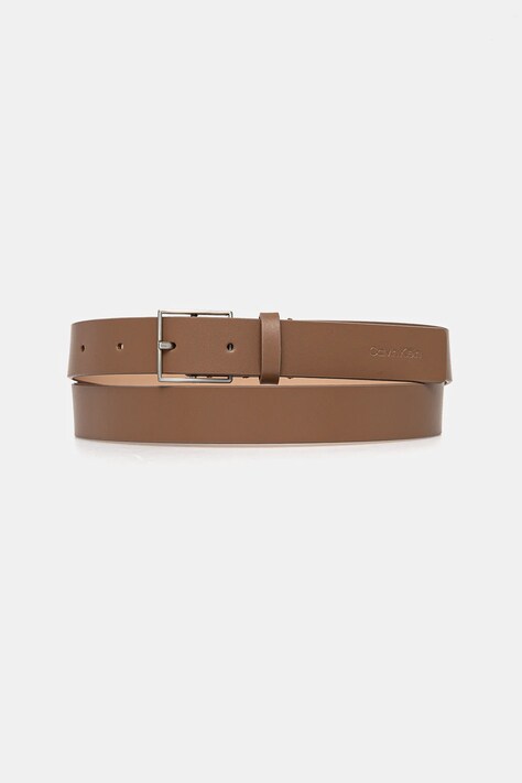 Kožený pásek Calvin Klein dámský, hnědá barva, K60K612923
