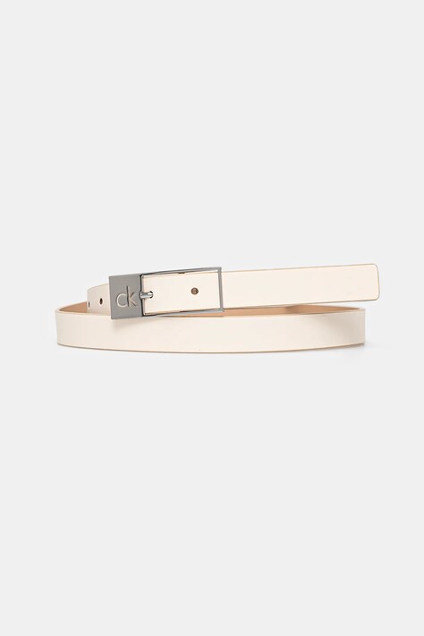 Calvin Klein curea de piele femei, culoarea bej, K60K613155