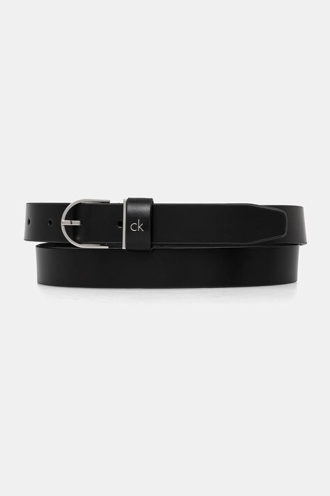 Calvin Klein curea de piele femei, culoarea negru, K60K613147