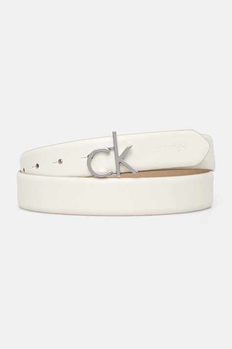 Calvin Klein curea femei, culoarea alb, K60K613156