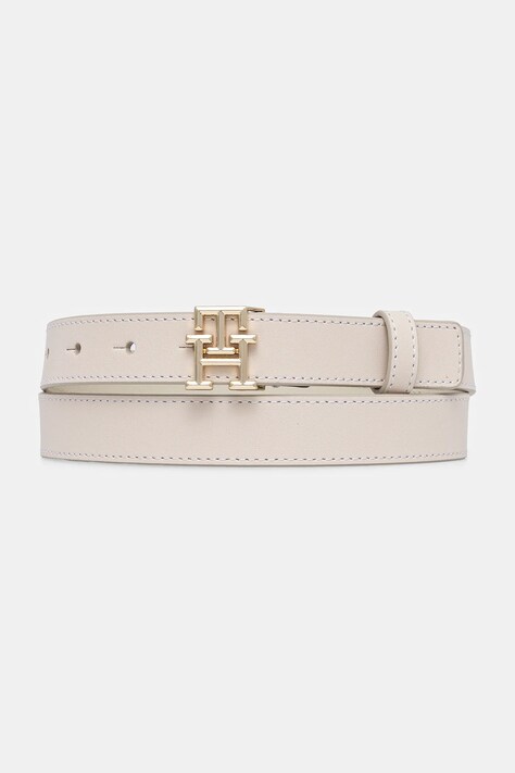 Tommy Hilfiger curea de piele femei, culoarea bej, AW0AW17248