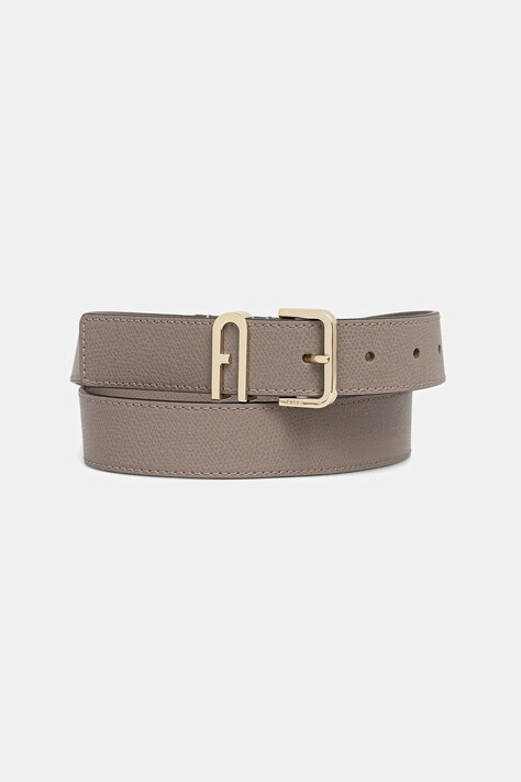 Furla curea de piele femei, culoarea gri, WC00078.ARE000.2572S1007