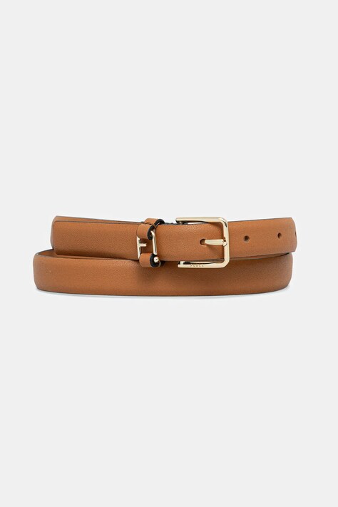 Kožený pásek Furla dámský, hnědá barva, WC00099.BX2045.RY0001007