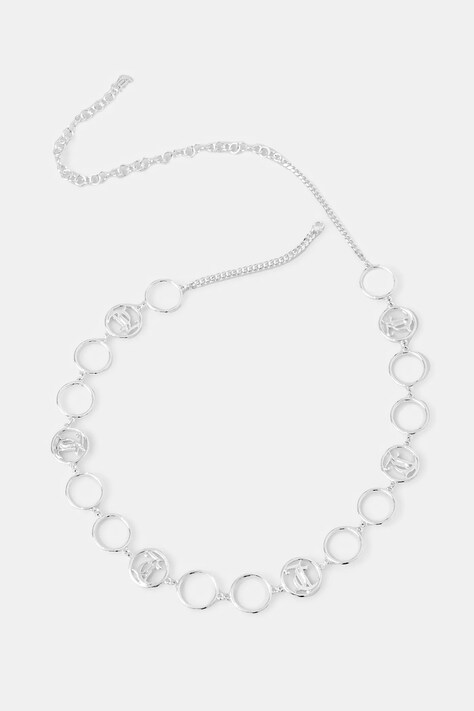 Juicy Couture pasek DIANA BELLY CHAIN damski kolor srebrny JCJBC124023