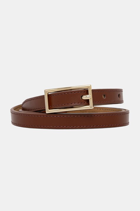 Abercrombie & Fitch pasek skórzany damski kolor brązowy KI154-5037