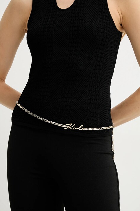 Karl Lagerfeld curea culoarea auriu, A1W33203
