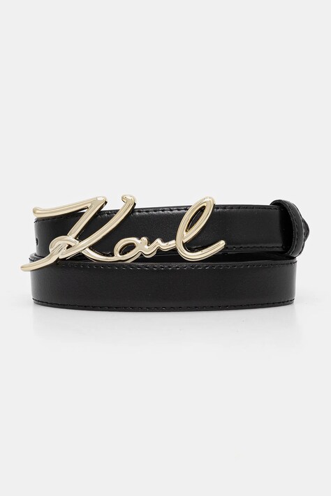 Karl Lagerfeld curea femei, culoarea negru, A1W33205
