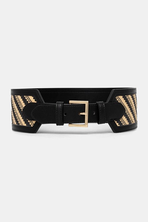 Guess curea SIMONA femei, culoarea negru, BW9226 P5280