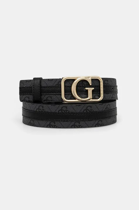 Guess pasek ZAMIRA damski kolor czarny BW9229 P5235